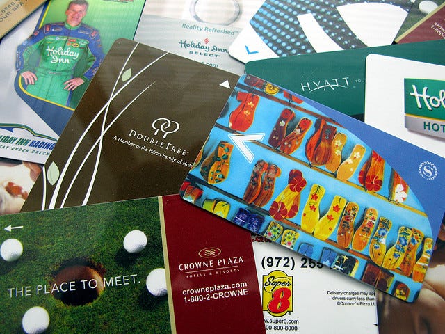 hotel key card collection